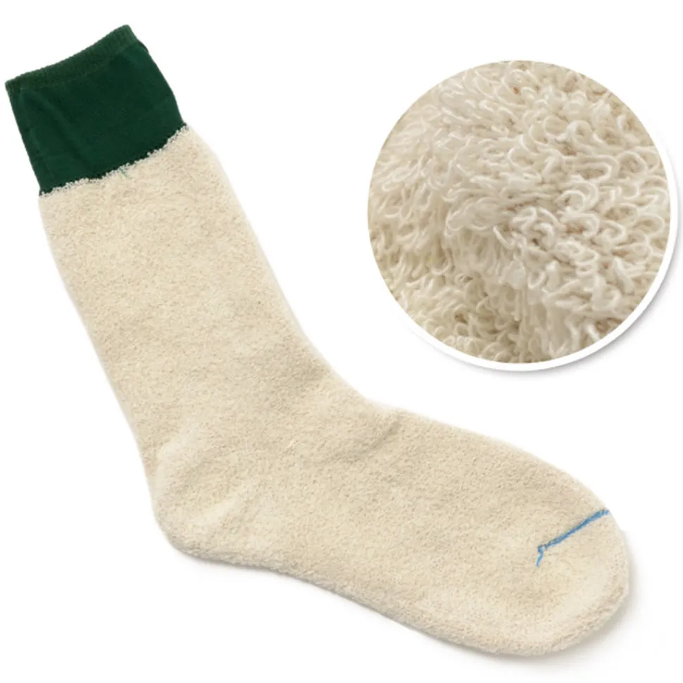 ROTOTO / Double Face Crew Socks Silk & Cotton
