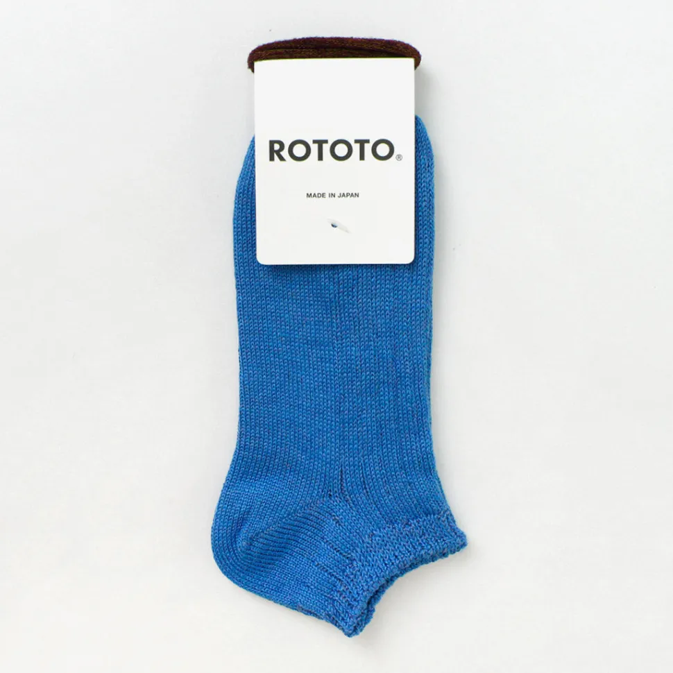 ROTOTO / Linen Cotton Rib Socks Short
