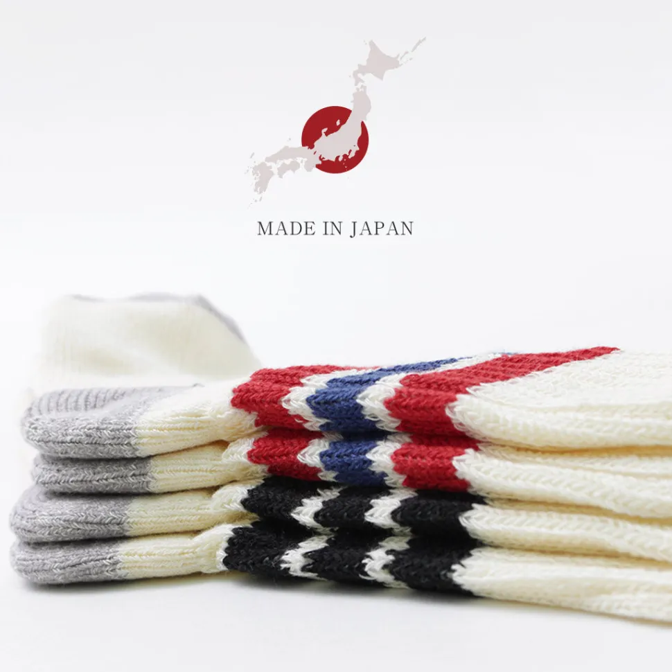 ROTOTO / R1255 Coarse Ribbed Old School Socks