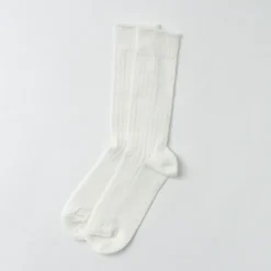 ROTOTO / R1461 linen cotton ribbed socks
