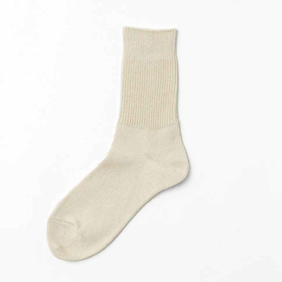 ROTOTO / R1427 Organic Daily 3 Pack Ribbed Crew Socks