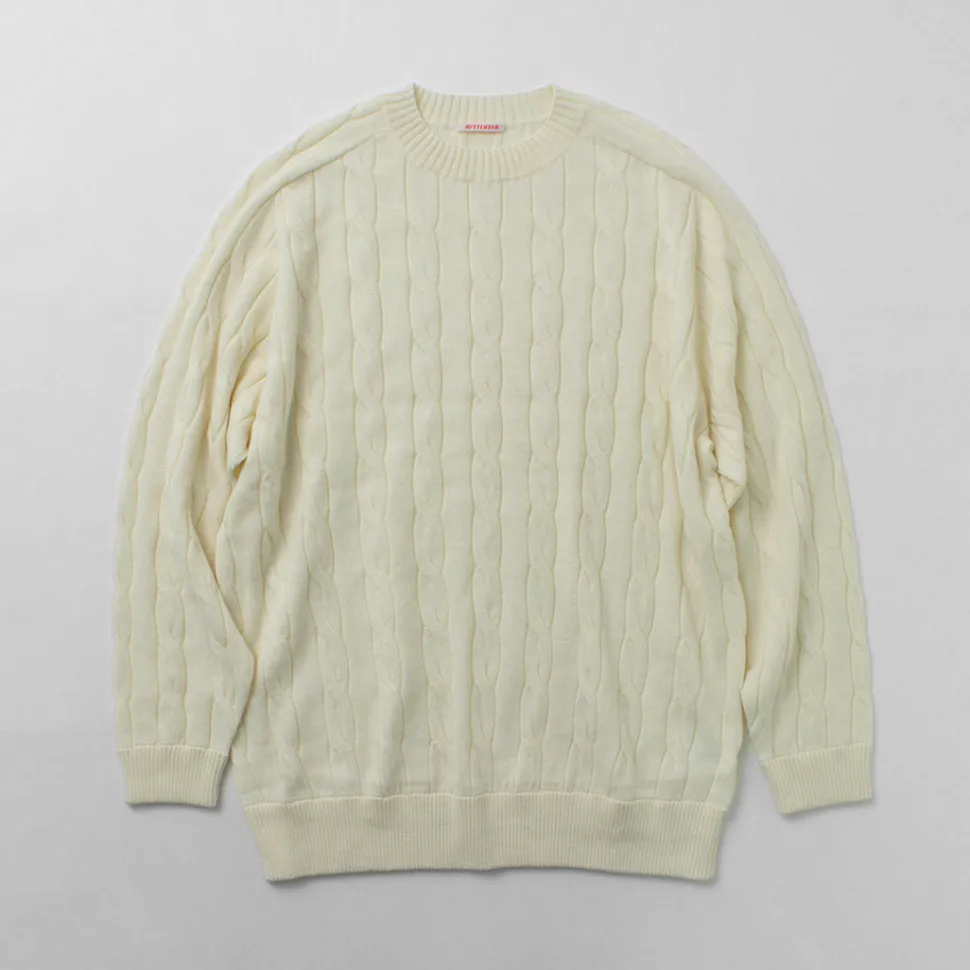 RYE TENDER / Bleecker Cable Sweater