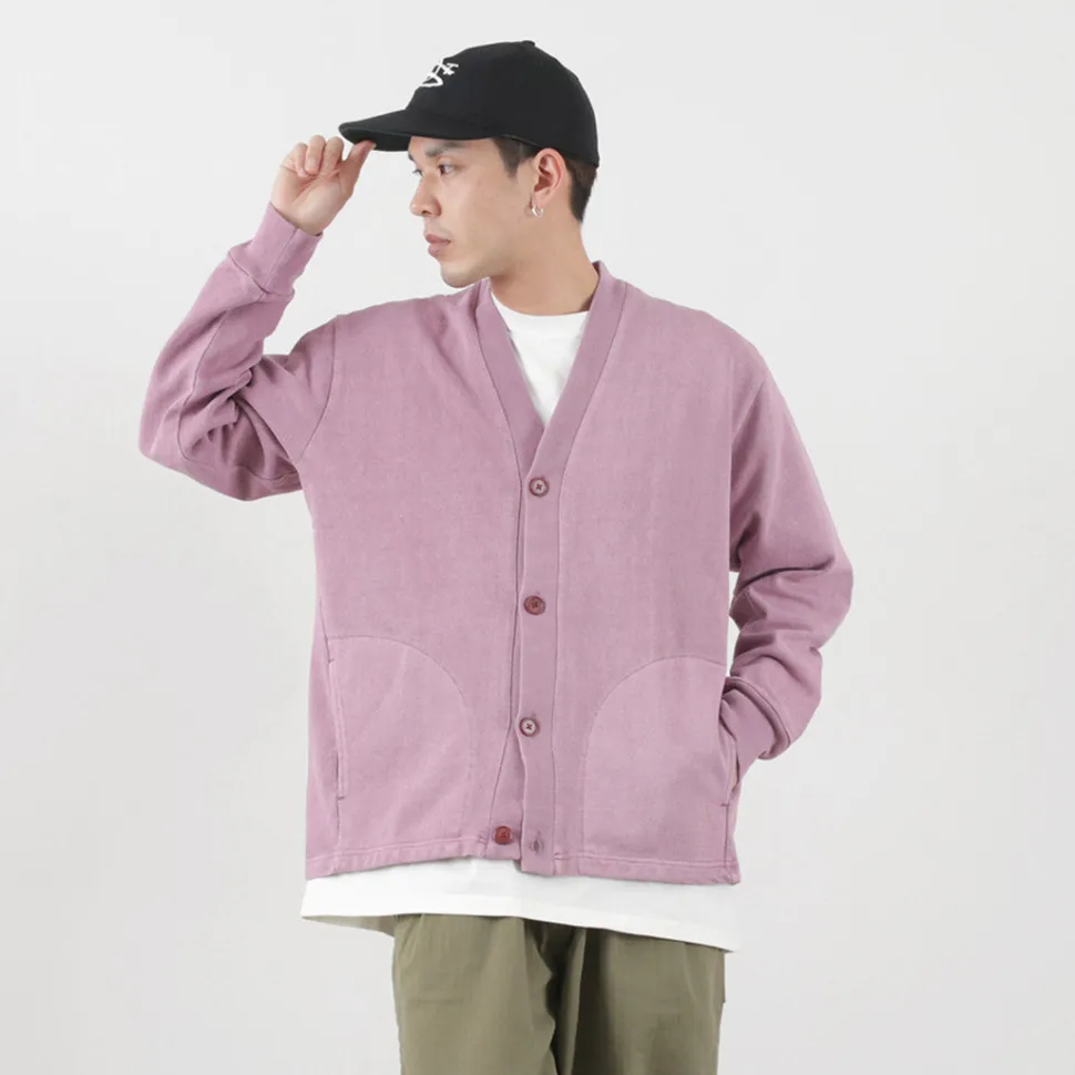 SI / Moss Stitch Pigment Cardigan
