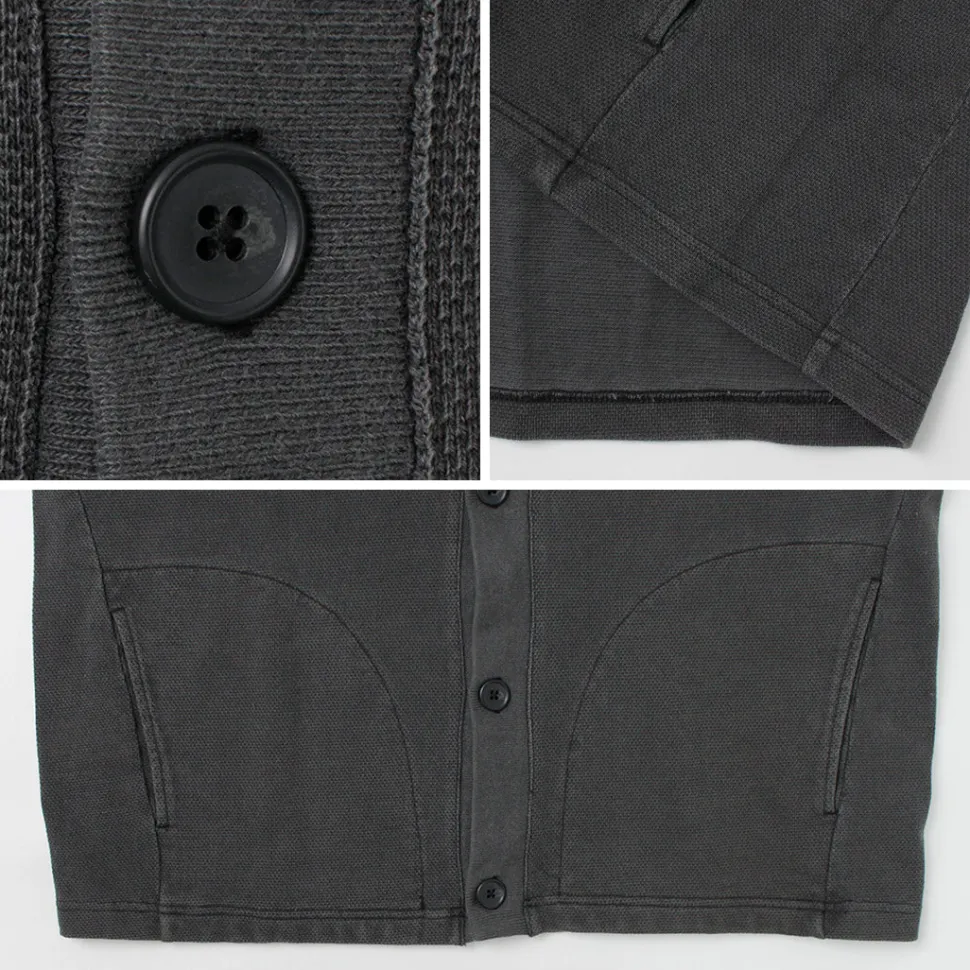 SI / Moss Stitch Pigment Cardigan