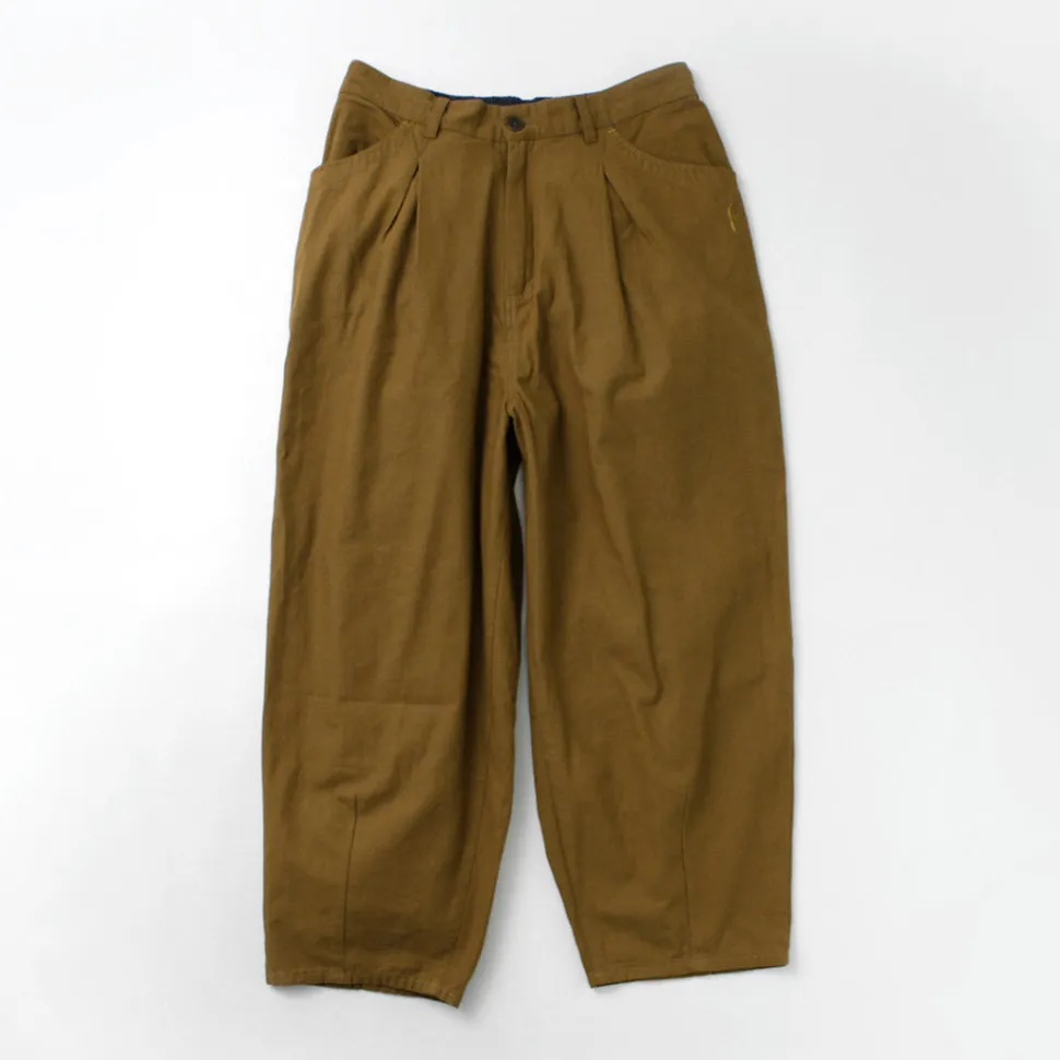 SLOW HANDS / Back Satin Poofy Tuck Pants