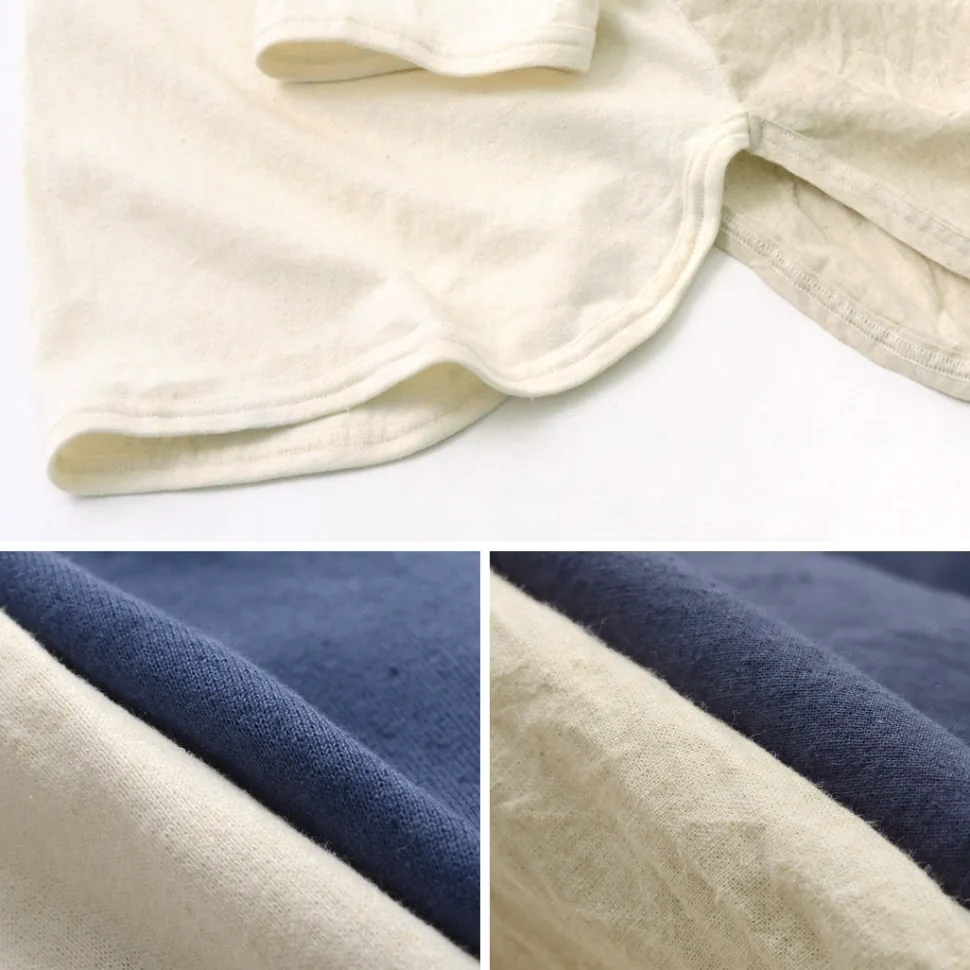 SLOW HANDS / Henry Neck Combi T-Shirt