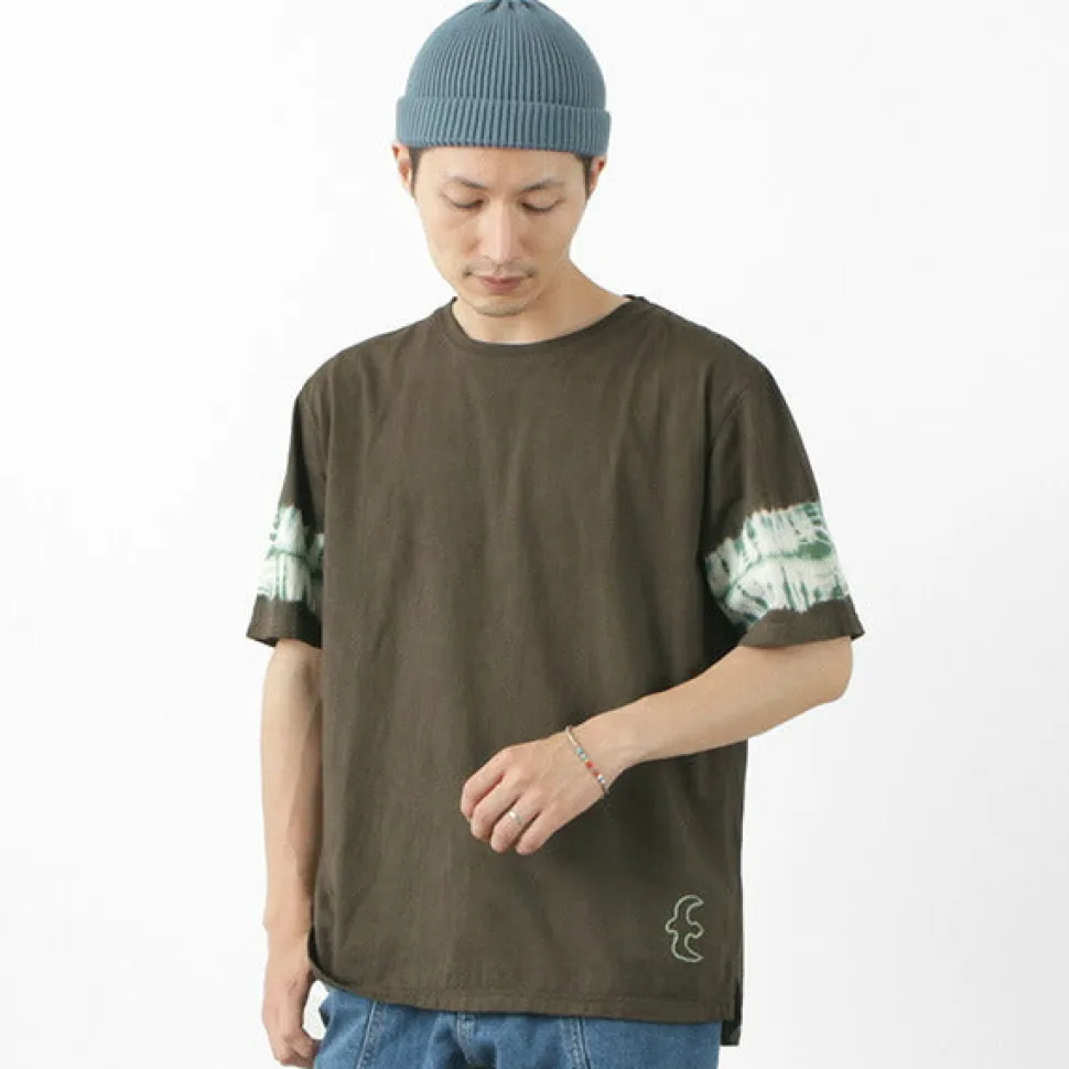 SLOW HANDS / Tie-Dye Sleeve T-Shirt