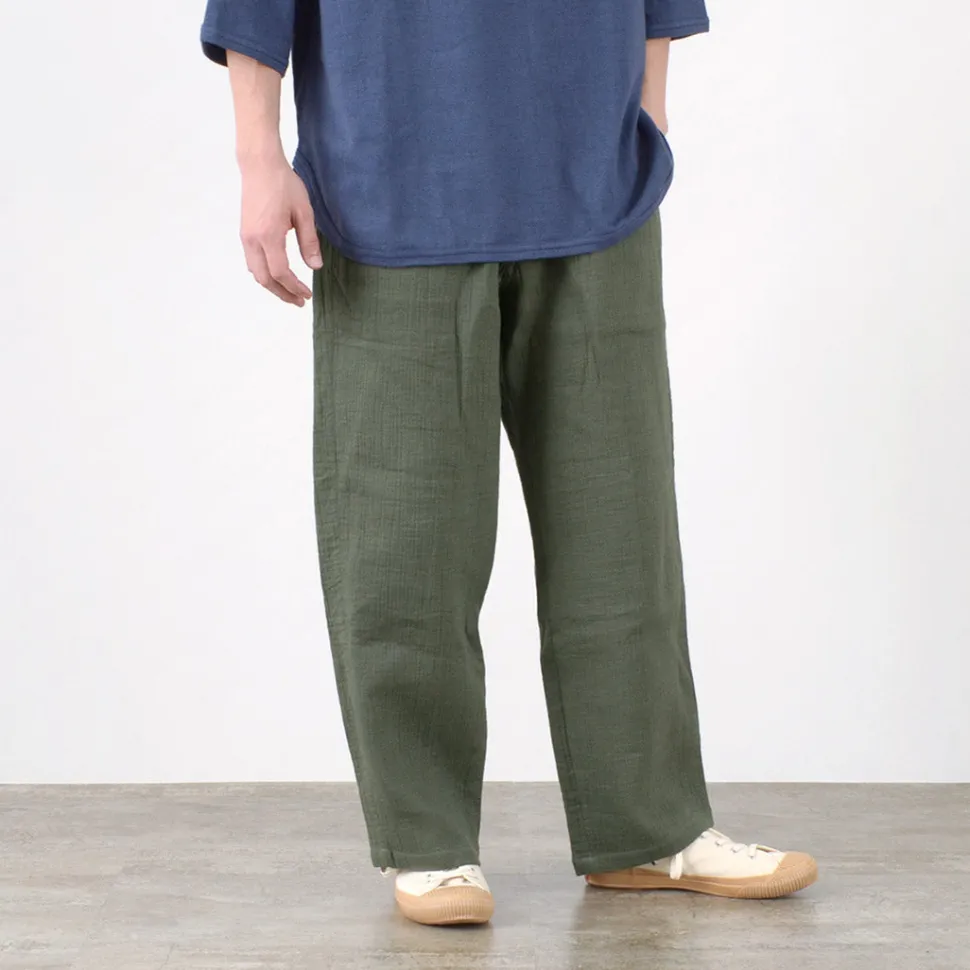 SLOW HANDS / Triple gauze tuck work trousers