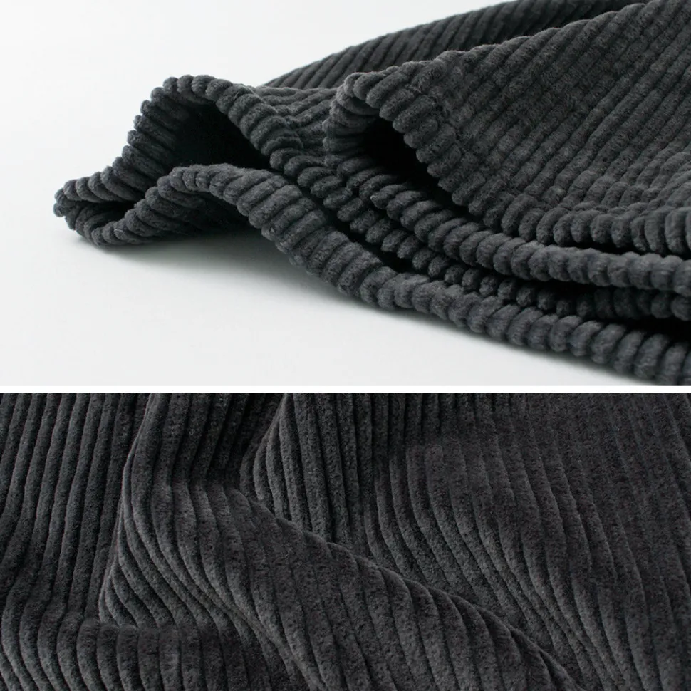 SLOW HANDS / Wide Corduroy Poofy Tuck Pants