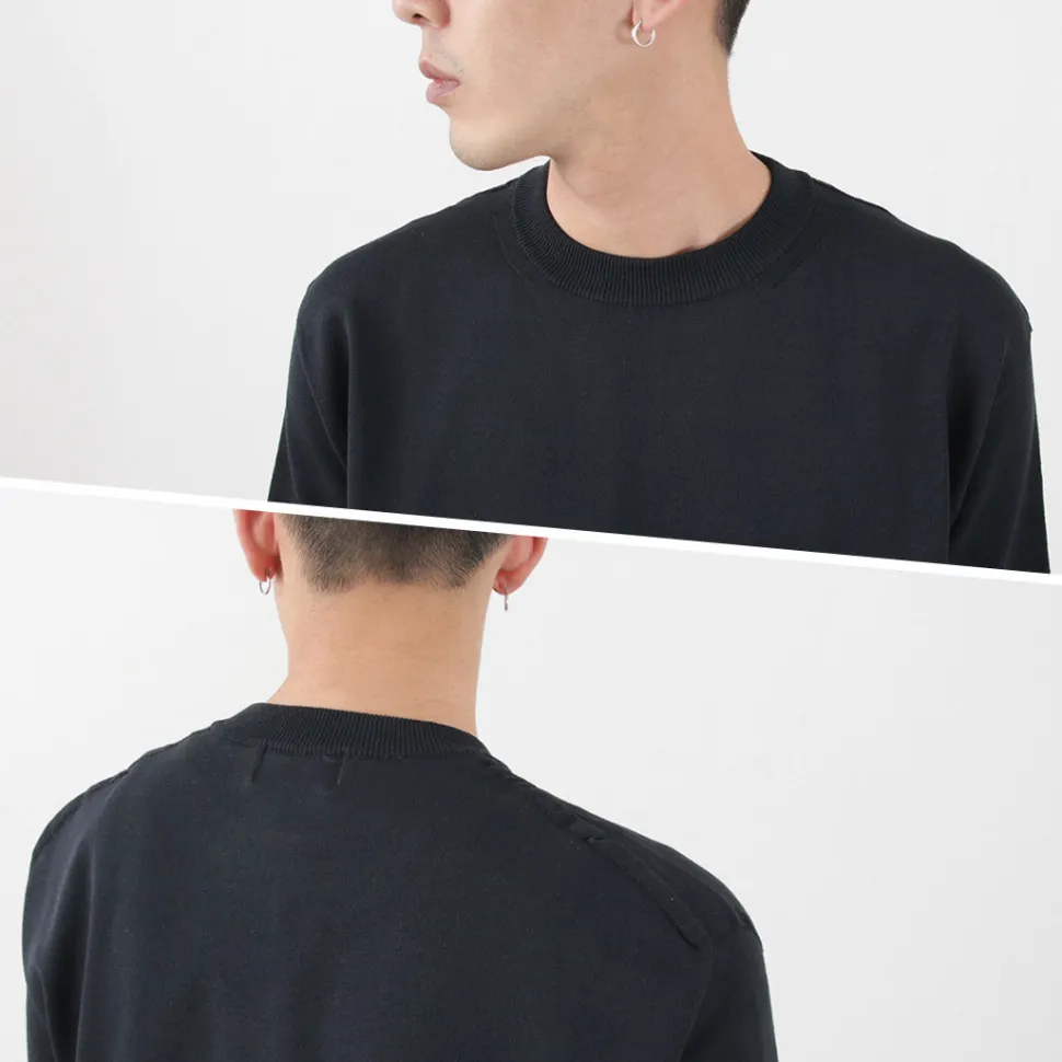 SOGLIA / Cotton Fitted Seamless Knit Tee