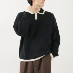 SON OF THE CHEESE / Line Polo Knit