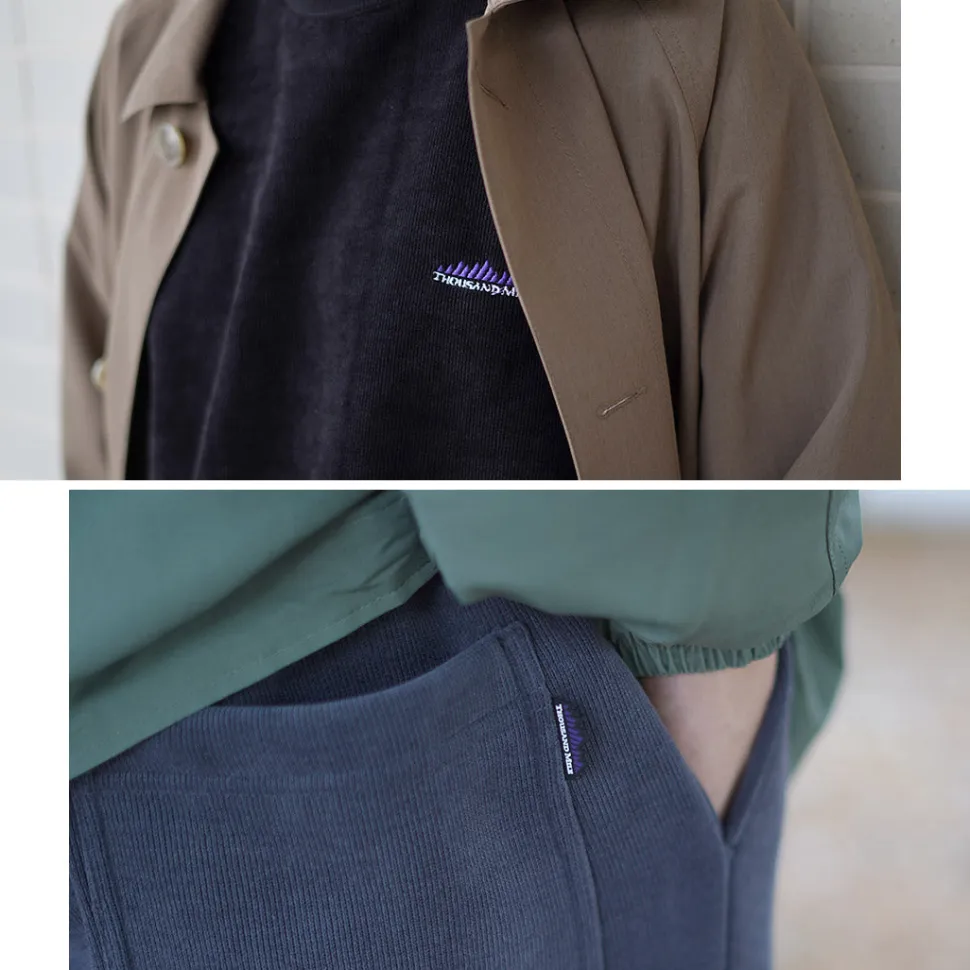 THOUSAND MILE / Knit Fleece Mock & Long Pants Setup