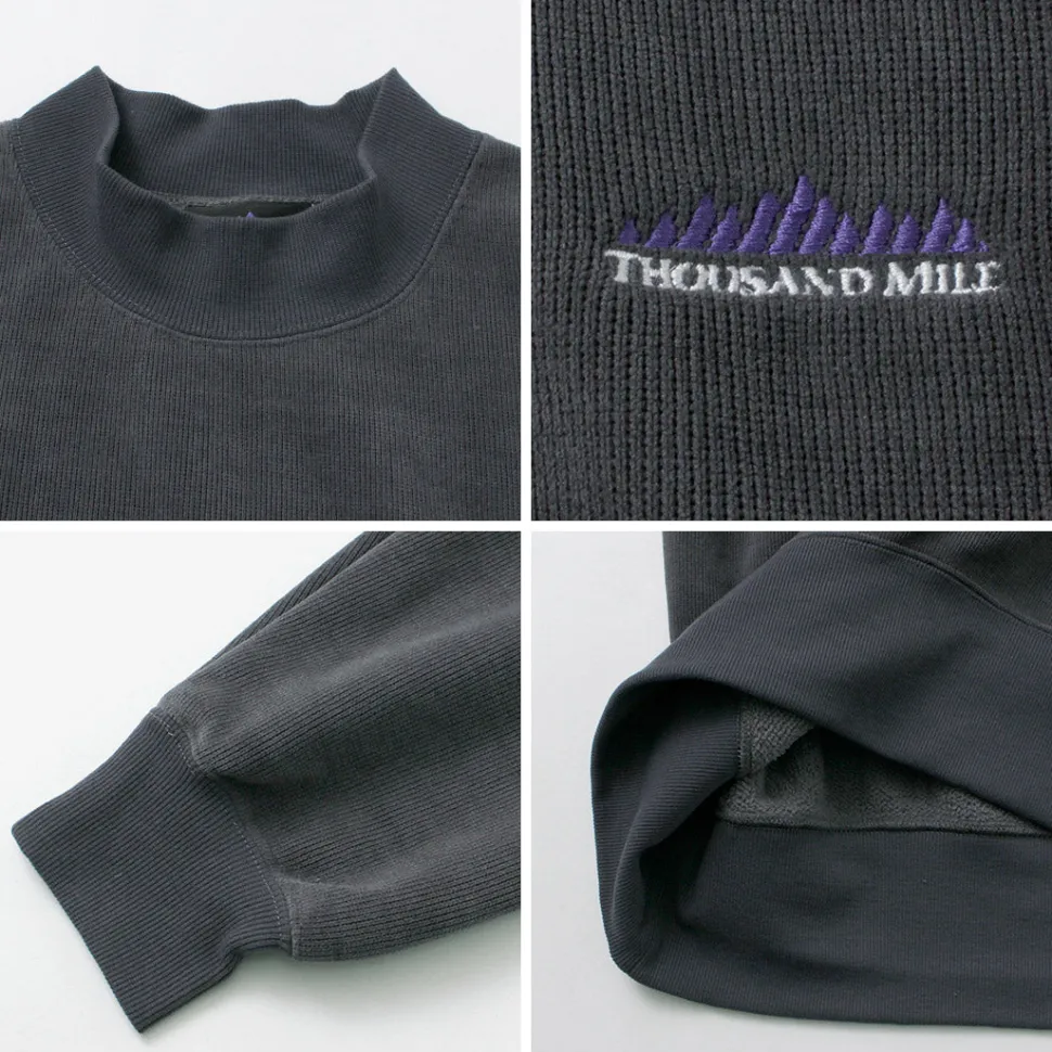 THOUSAND MILE / Knit Fleece Mock & Long Pants Setup