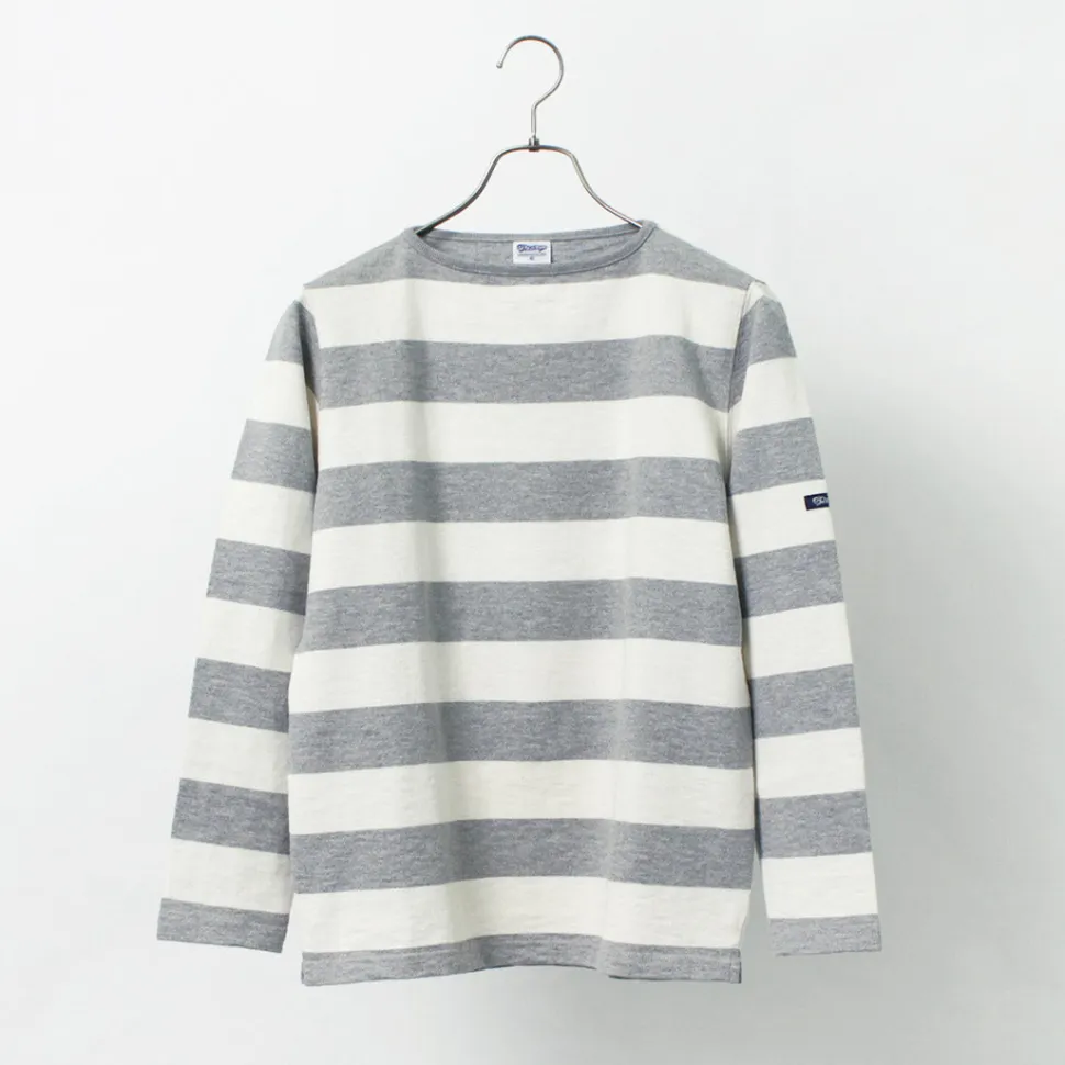 TIEASY / HDCS Boat neck wide stripe basque shirt