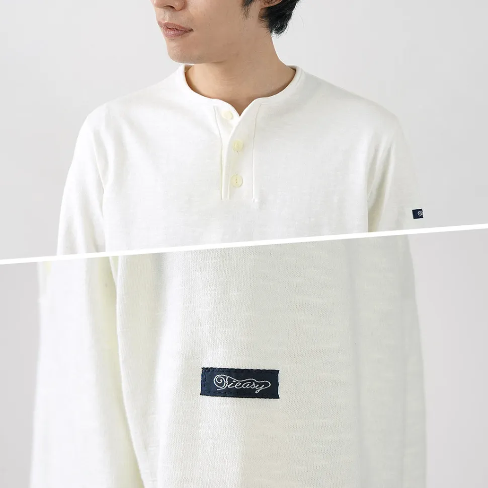 TIEASY / HDCS Henry neck long sleeve T-shirt
