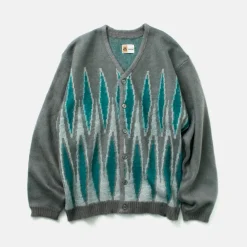TOWN CRAFT / Vintage Pattern Shaggy Cardigan