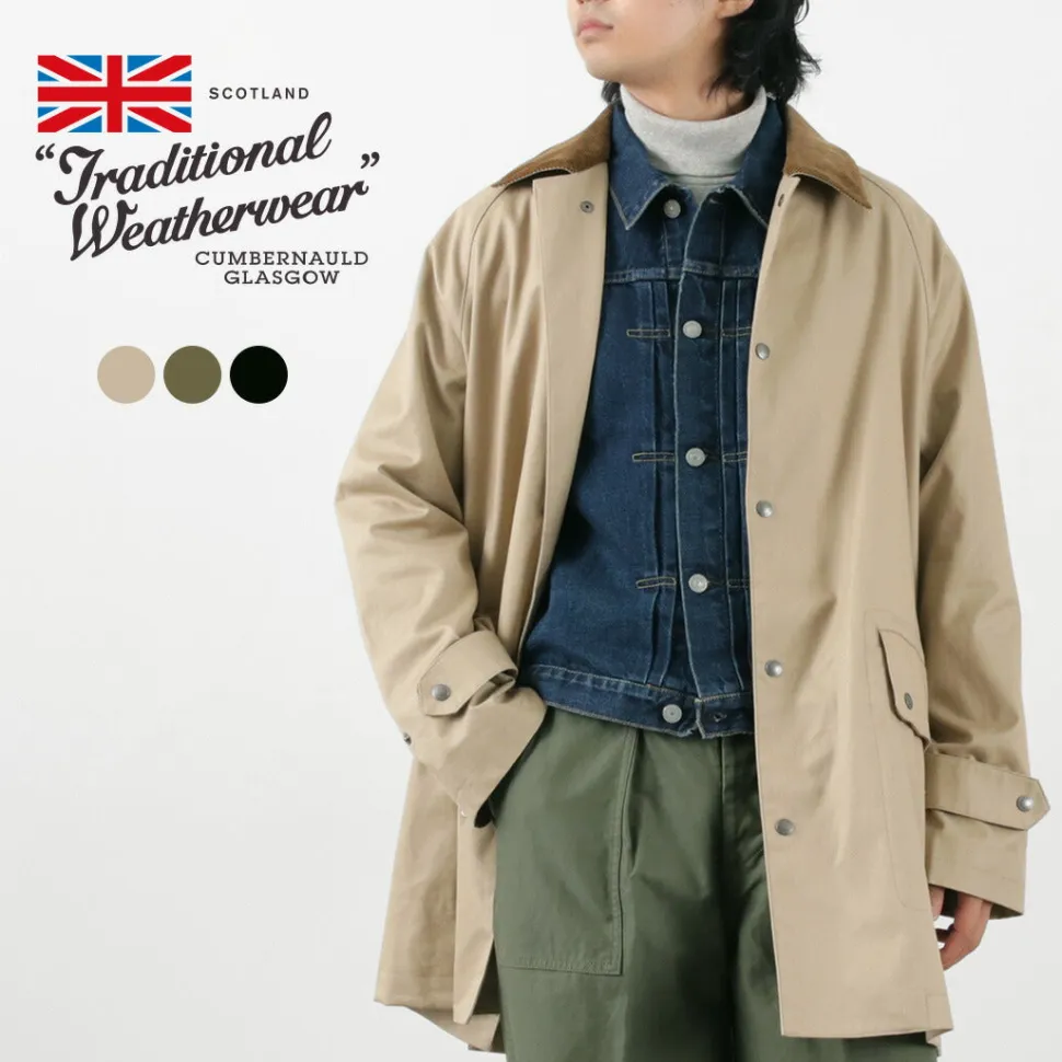 TRADITIONAL WEATHERWEAR / High Density Fabric Corduroy Collar Coat