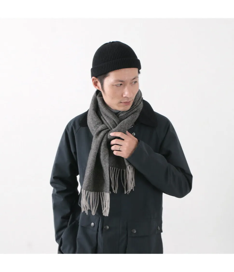 TWEED MILL / Lamb Wool Scarf Herringbone