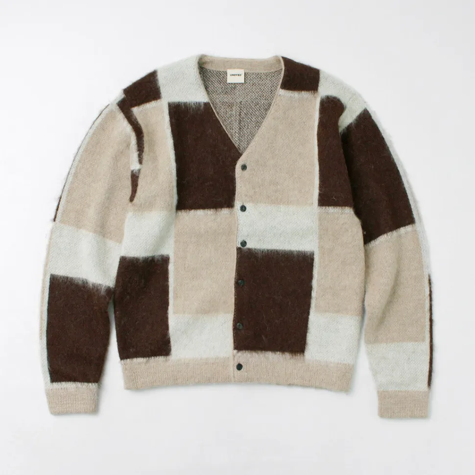 UNDYED / Jacquard Blush Cardigan Andaid Superfine Peruvian Alpaca
