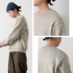 UNDYED / Knit Double Face Trim Crew Colored Organic Cotton