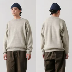 UNDYED / Knit Double Face Trim Crew Colored Organic Cotton
