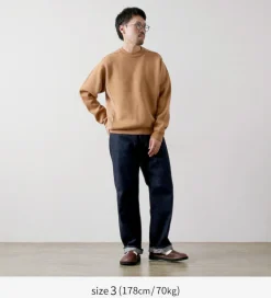 UNDYED / Knit Double Face Trim Crew Colored Organic Cotton