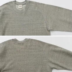 UNDYED / Waffle Sweatshirt Colored Organic Cotton