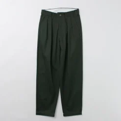 UNIVERSAL OVERALL / Heritage T/C Relaxed 2-Tuck Trousers STONE CARVER