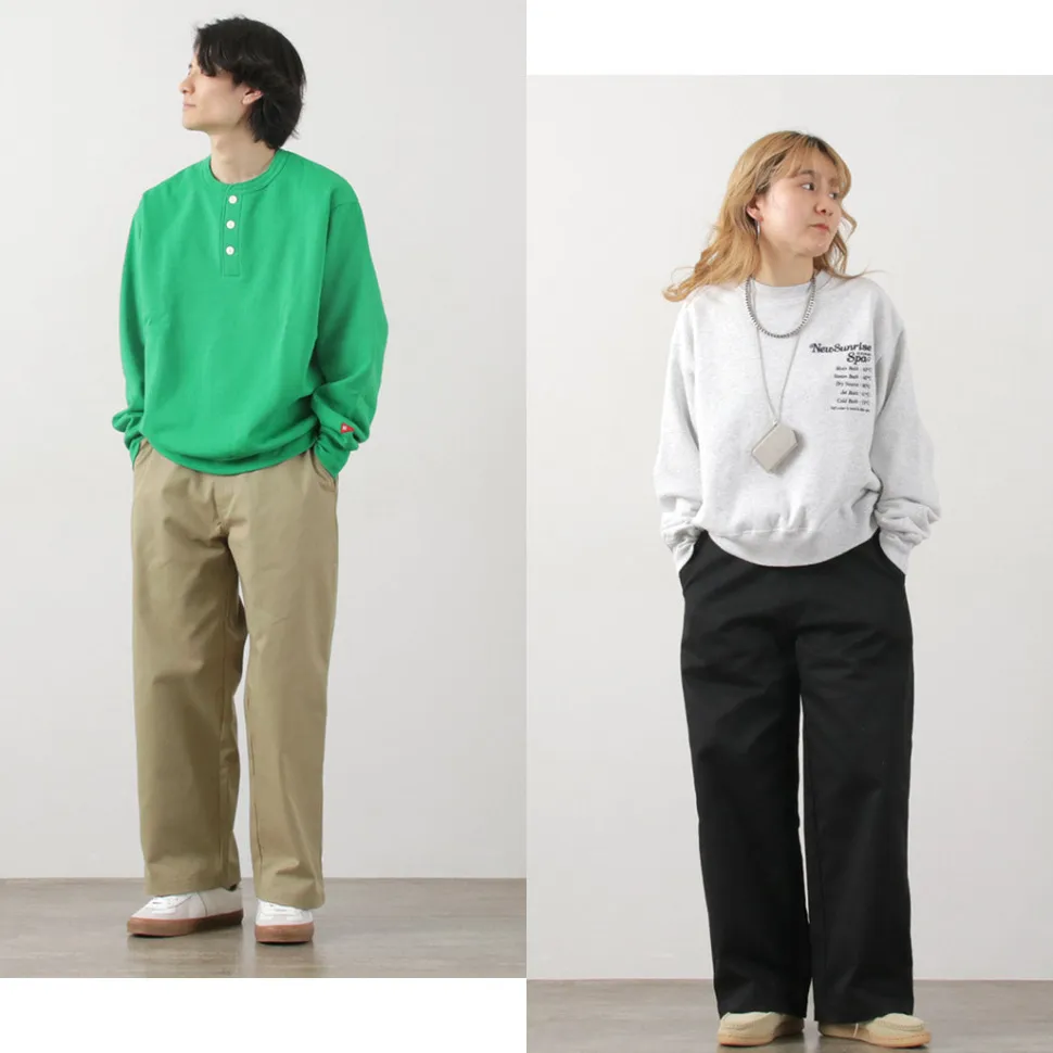 UNIVERSAL OVERALL / Heritage T/C Volume Trousers STONE CARVERE