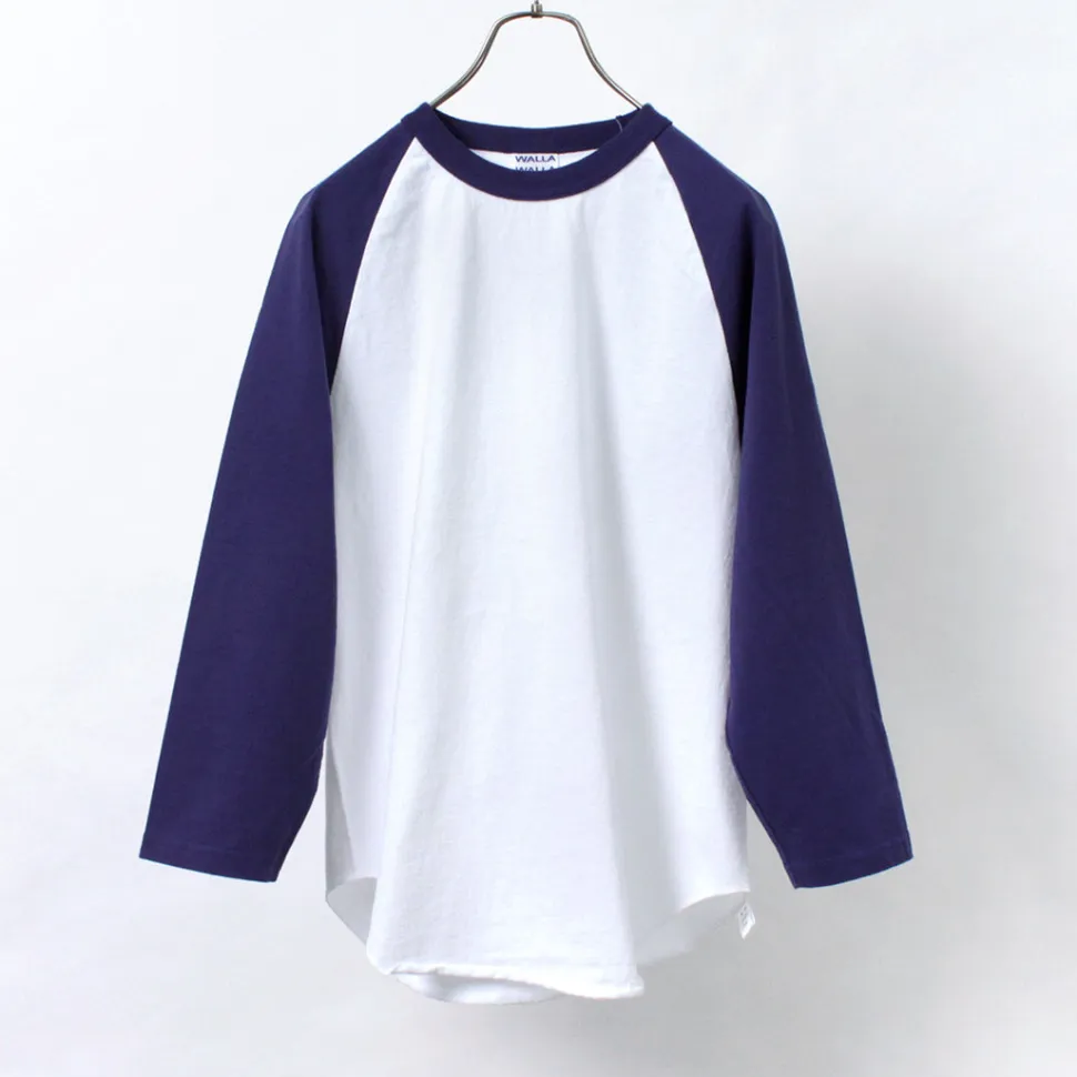 WALLA WALLA SPORT / 7/10 Sleeve 2 Tone Baseball T-Shirt