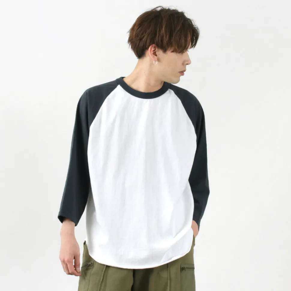 WALLA WALLA SPORT / 7/10 Sleeve 2 Tone Baseball T-Shirt