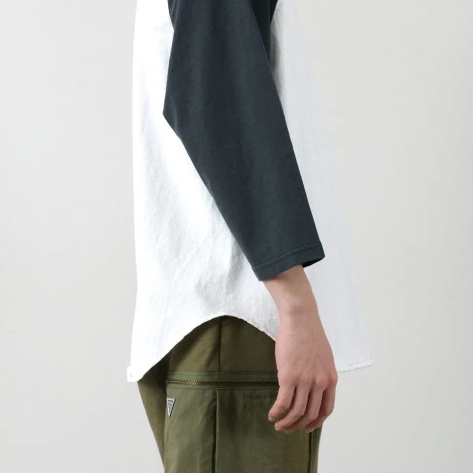 WALLA WALLA SPORT / 7/10 Sleeve 2 Tone Baseball T-Shirt