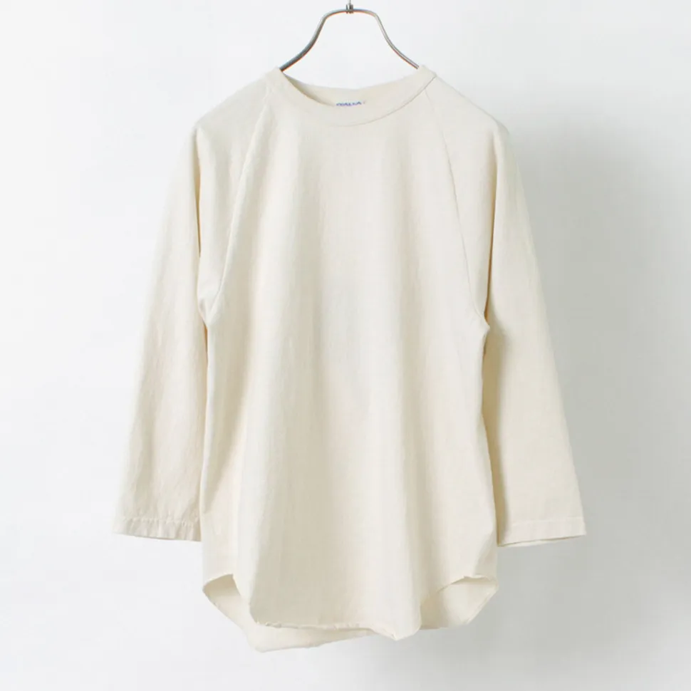 WALLA WALLA SPORT / Three quarter sleeves Baseball T-Shirt Solid