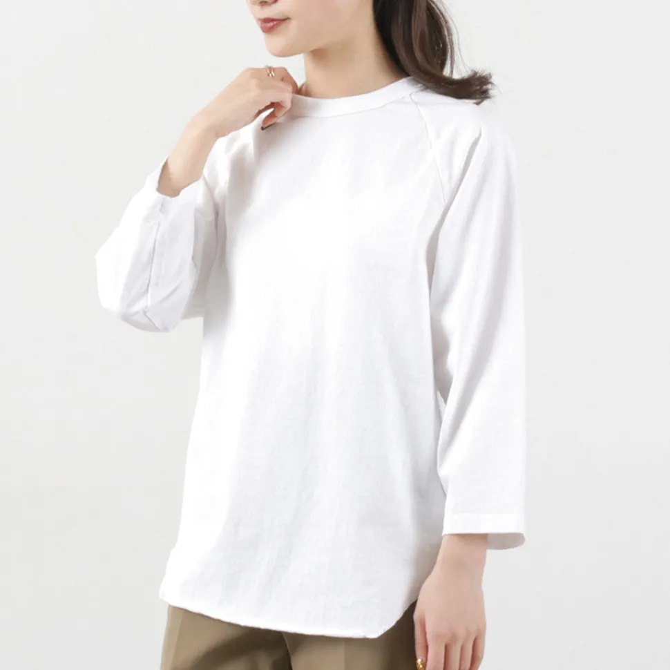 WALLA WALLA SPORT / Three quarter sleeves Baseball T-Shirt Solid