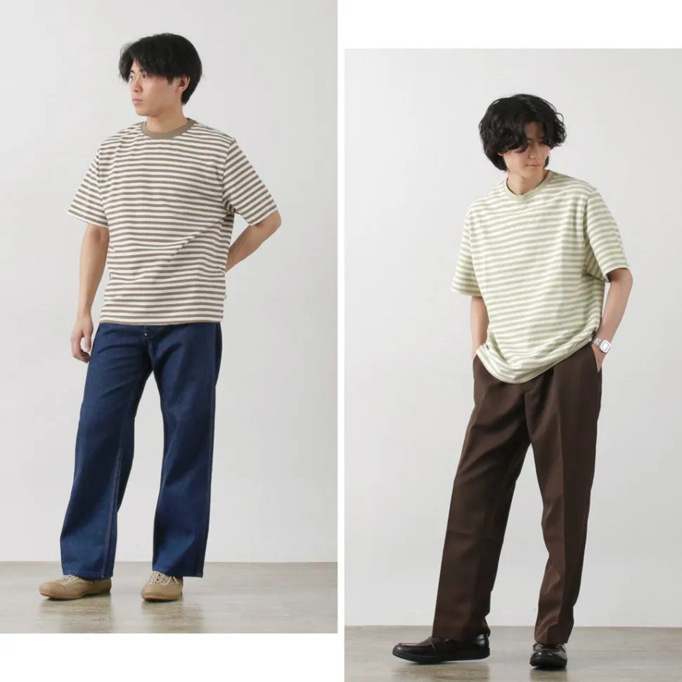 WAX LONDON / Dean Short Sleeve Striped T-Shirt Jolt Stripe