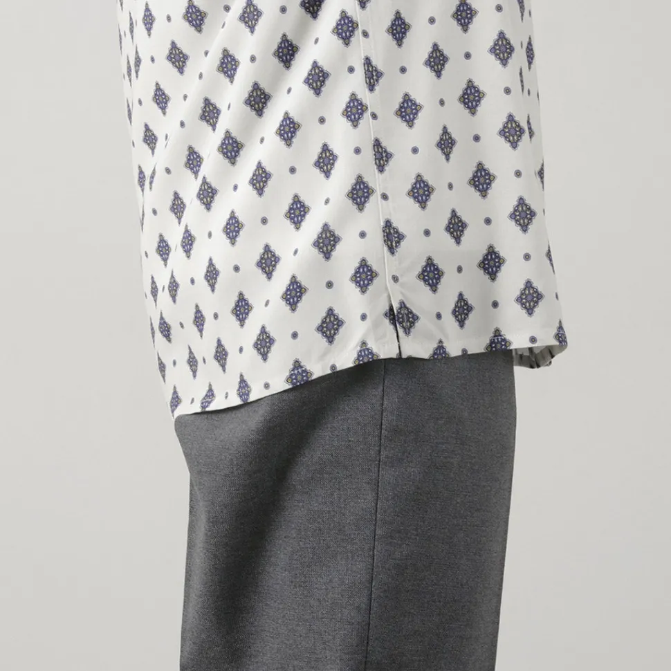 WAX LONDON / Didcot Short Sleeve Shirt Ditsy Tile