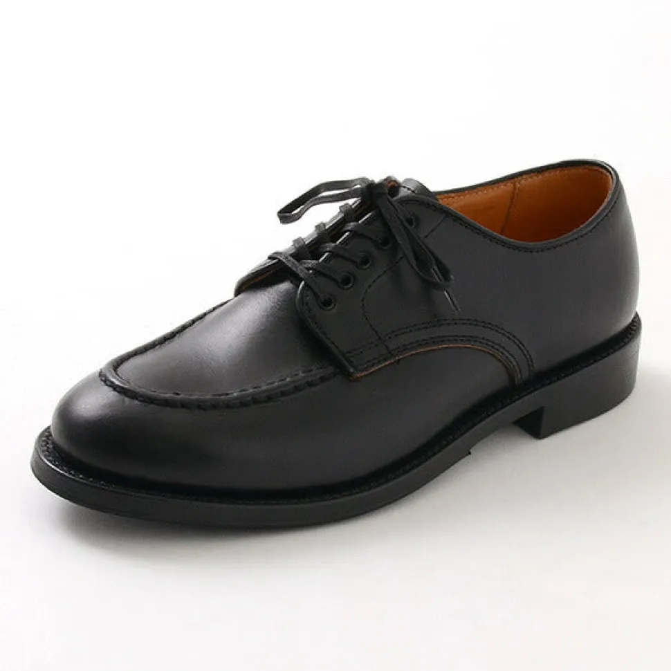 WHEELROBE / 15078 Heavy Stitching Moc Toe Leather Shoes