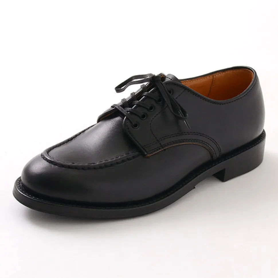 WHEELROBE / 15078 Heavy Stitching Moc Toe Leather Shoes