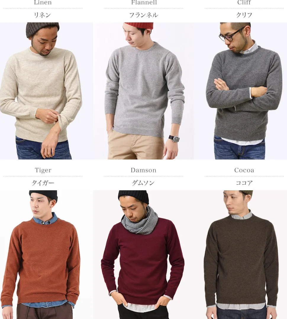 WILLIAM LOCKIE / Lambswool crew neck knit