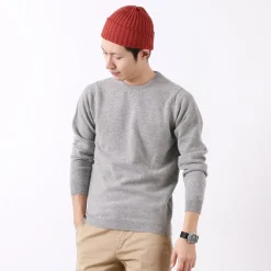 WILLIAM LOCKIE / Lambswool crew neck knit