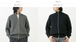 YONETOMI NEW BASIC / Extra Fine Wool Ribbed Knit Blouson