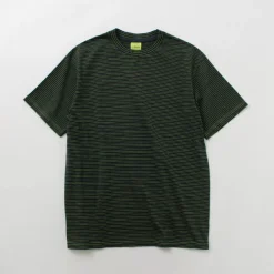 YONETOMI NEW BASIC / Garment Dye Striped T-Shirt
