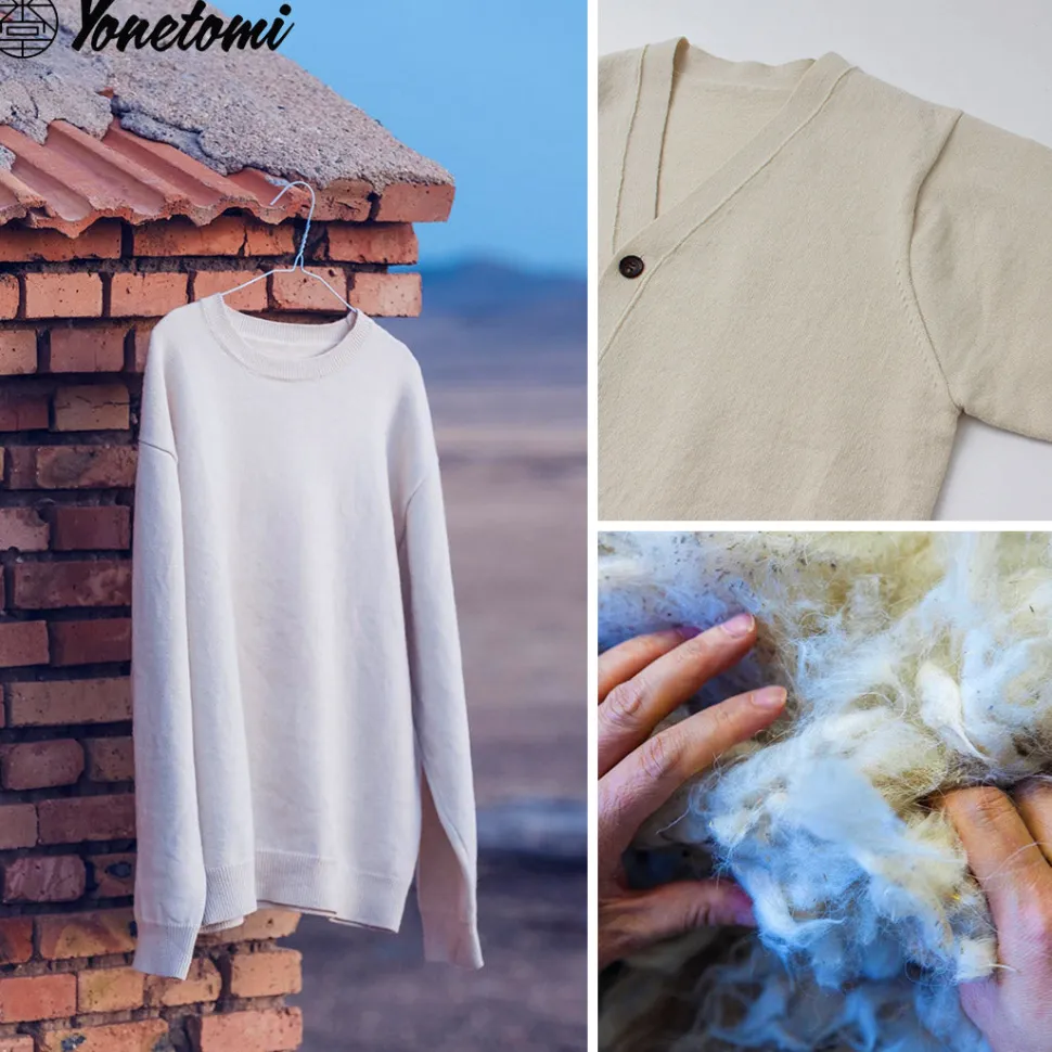YONETOMI NEW BASIC / Rigid Cashmere Knit Cardigan