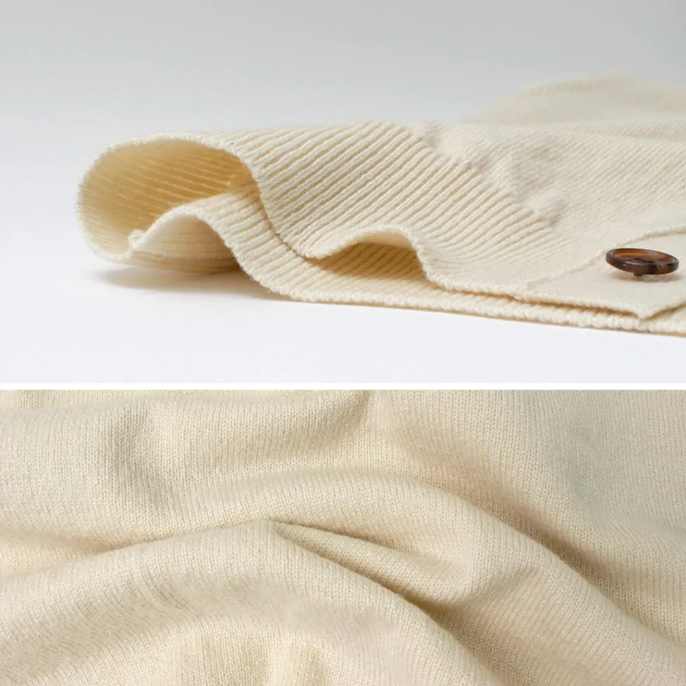 YONETOMI NEW BASIC / Rigid Cashmere Knit Cardigan