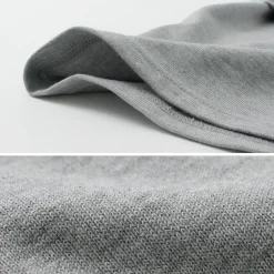 YONETOMI NEW BASIC / Side Round body knitted T-shirt