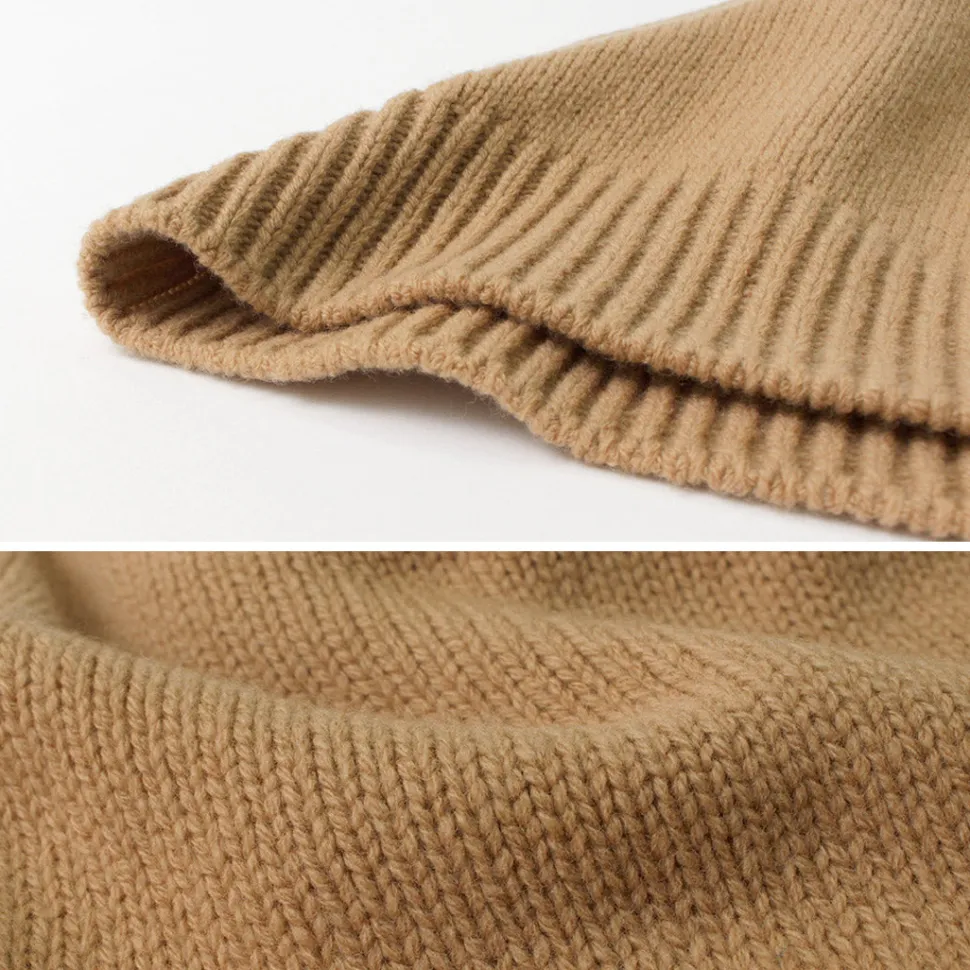 YONETOMI NEW BASIC / Soft lamb wool knit cardigan