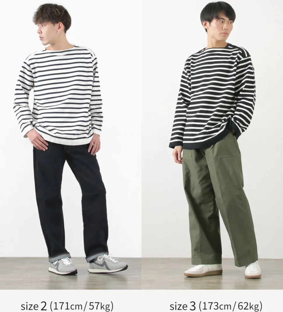 YONETOMI NEW BASIC / Wave Cotton Basque Knit Pullover